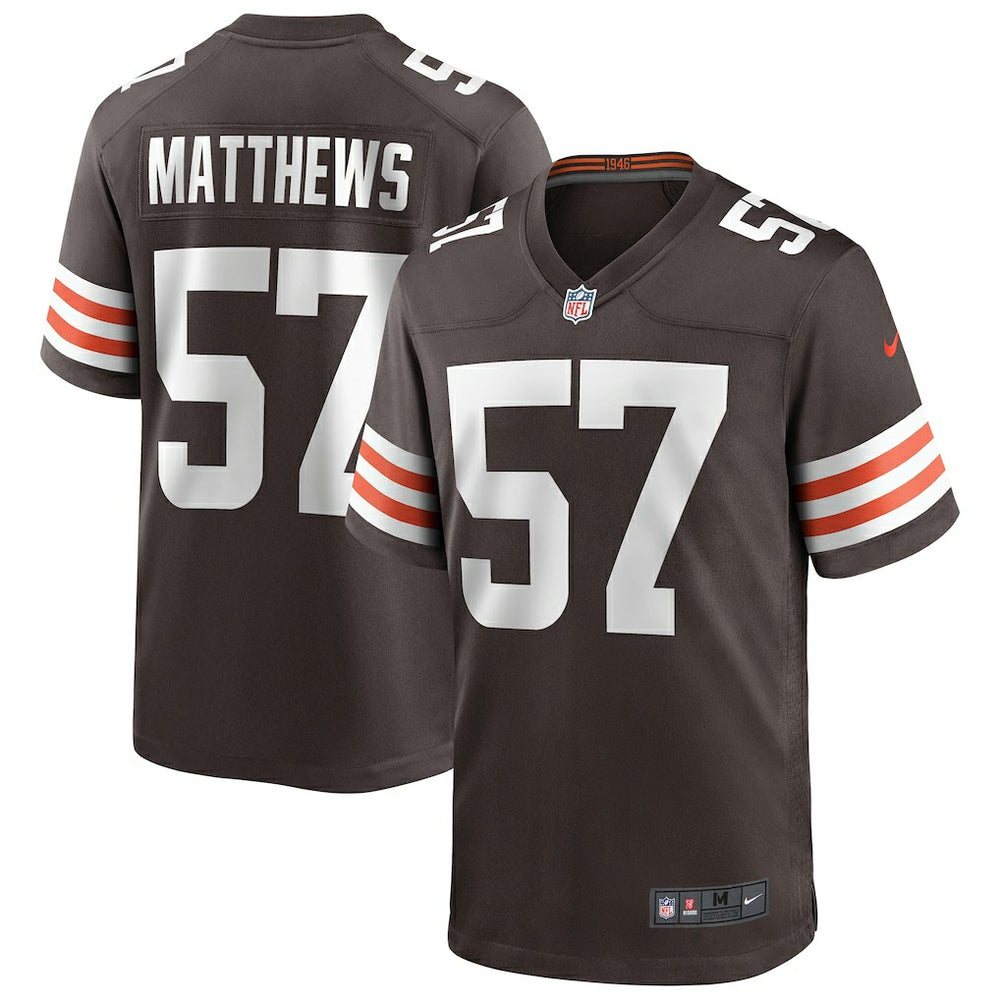 Clay Matthews Cleveland Browns Game Retired Player Jersey - Brown - Nike