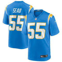 Junior Seau Los Angeles Chargers Game Retired Player Jersey - Powder Blue - Nike