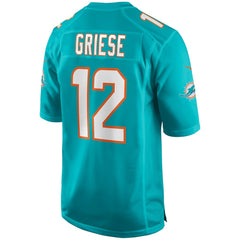Bob Griese Miami Dolphins Game Retired Player Jersey - Aqua - Nike