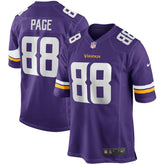 Alan Page Minnesota Vikings Game Retired Player Jersey - Purple - Nike