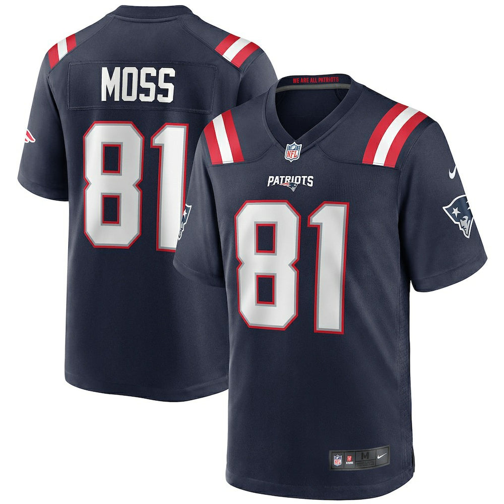 Randy Moss New England Patriots Game Retired Player Jersey - Navy - Nike