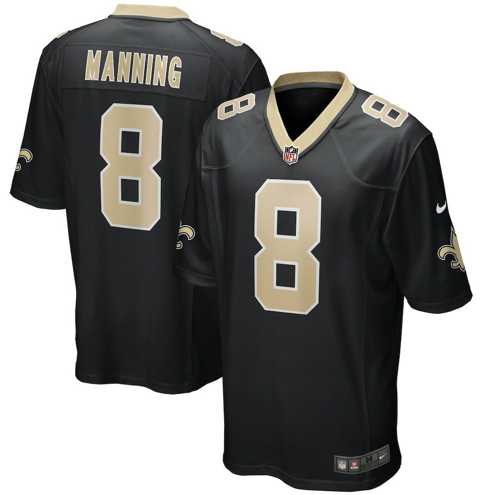 Archie Manning New Orleans Saints Game Retired Player Jersey - Black - Nike