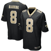 Archie Manning New Orleans Saints Game Retired Player Jersey - Black - Nike