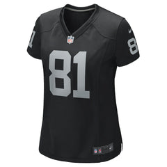 Tim Brown Las Vegas Raiders Women's Game Retired Player Jersey - Black - Nike