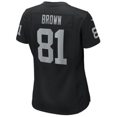 Tim Brown Las Vegas Raiders Women's Game Retired Player Jersey - Black - Nike