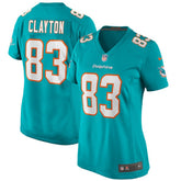Mark Clayton Miami Dolphins Women's Game Retired Player Jersey - Aqua - Nike