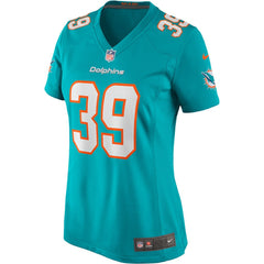 Larry Csonka Miami Dolphins Women's Game Retired Player Jersey - Aqua - Nike