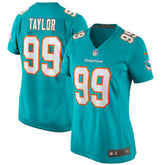 Jason Taylor Miami Dolphins Women's Game Retired Player Jersey - Aqua - Nike