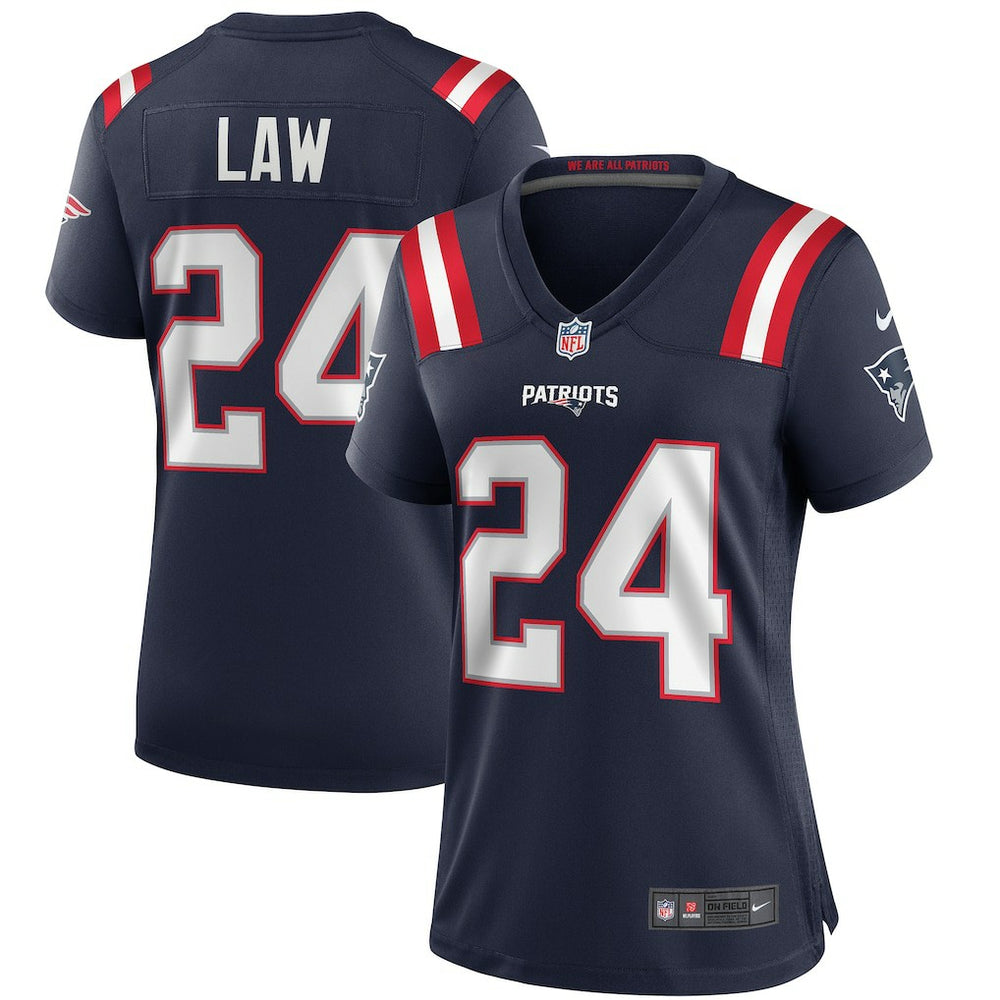 Ty Law New England Patriots Women's Game Retired Player Jersey - Navy - Nike
