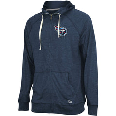 Tennessee Titans New Era In Season Hoodie Full-Zip Jacket - Heathered Navy - NFL