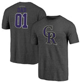 Colorado Rockies Father's Day Greatest Dad Tri-Blend T-Shirt for sale