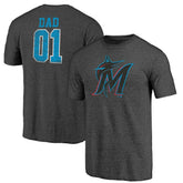 Miami Marlins Father's Day Greatest Dad Tri-Blend T-Shirt Near Me