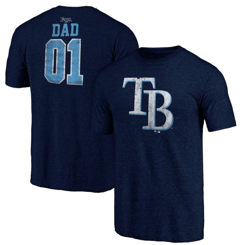 Tampa Bay Rays Father's Day Greatest Dad Tri-Blend T-Shirt Outlet