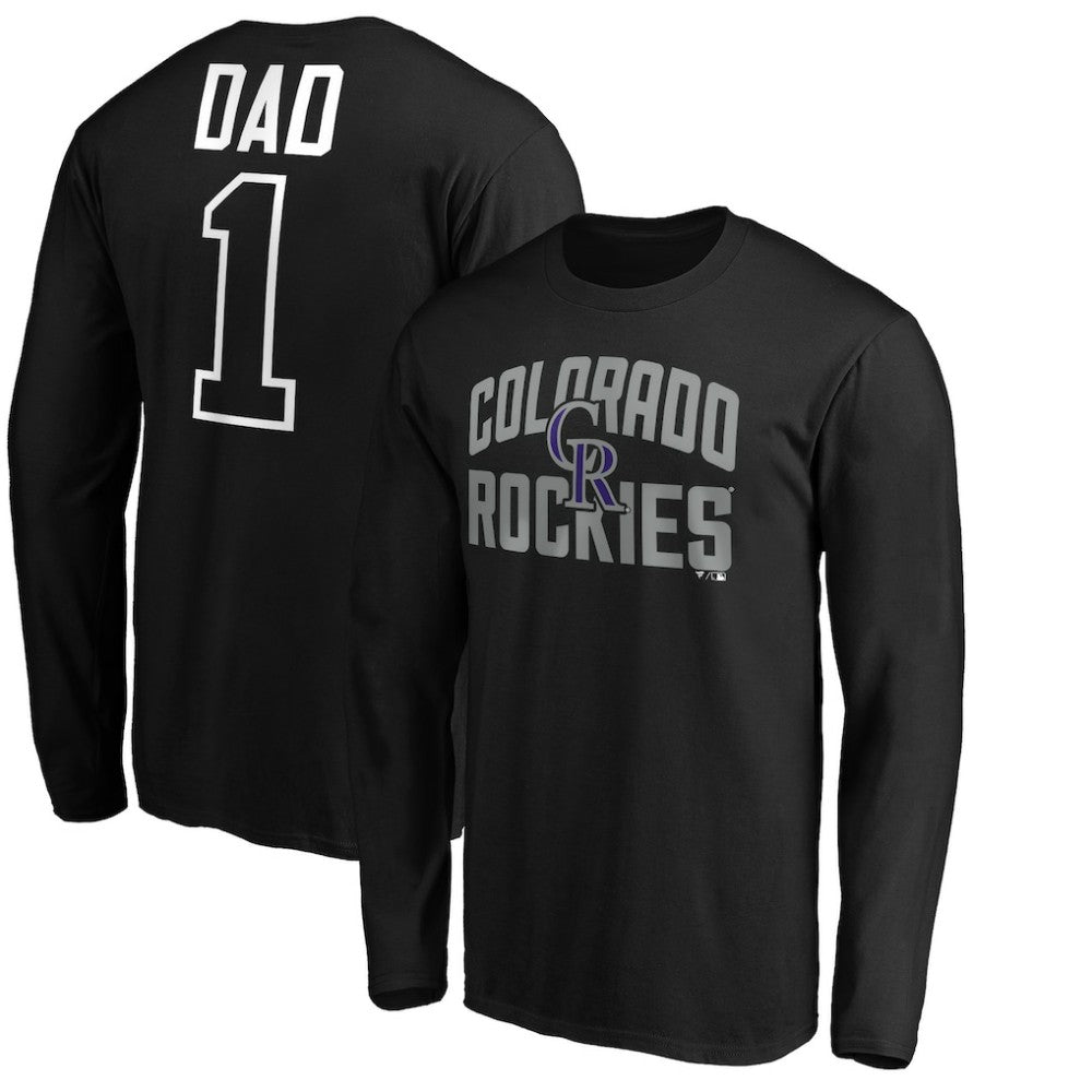 Colorado Rockies Father's Day #1 Dad Long Sleeve T-Shirt Near Me