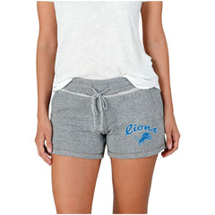 Detroit Lions Concepts Sport Women's Mainstream Terry Shorts - Gray - NFL