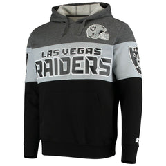Las Vegas Raiders Starter Extreme Fireballer Pullover Hoodie - Heathered Gray/Silver - NFL