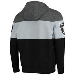 Las Vegas Raiders Starter Extreme Fireballer Pullover Hoodie - Heathered Gray/Silver - NFL