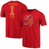 Tampa Bay Buccaneers #1 Dad Team Logo T-Shirt - Red - NFL