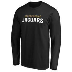 Jacksonville Jaguars #1 Dad Long Sleeve Team Logo T-Shirt - Black - NFL