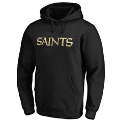 New Orleans Saints #1 Dad Pullover Hoodie - Black - NFL