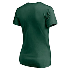 Green Bay Packers Women's Nostalgia V-Neck T-Shirt - Green - Fanatics