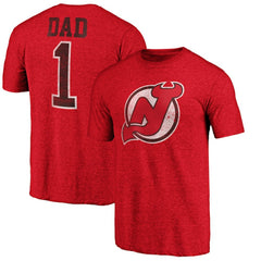 New Jersey Devils Greatest Dad Tri-Blend T-Shirt - Red | NHL on sale