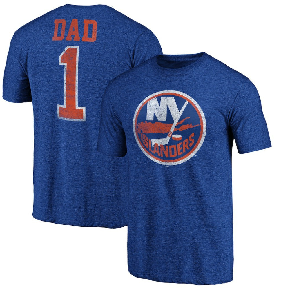 New York Islanders Greatest Dad Tri-Blend T-Shirt - Royal | NHL online