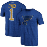 St. Louis Blues Greatest Dad Tri-Blend T-Shirt - Blue | NHL online