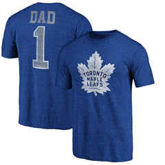 Toronto Maple Leafs Greatest Dad Tri-Blend T-Shirt - Blue | NHL online