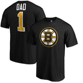 Boston Bruins #1 Dad Logo T-Shirt - Black | NHL discount