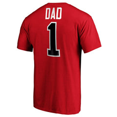 Chicago Blackhawks #1 Dad T-Shirt - Red | NHL near me