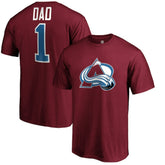 Colorado Avalanche #1 Dad T-Shirt - Burgundy | NHL Clearance