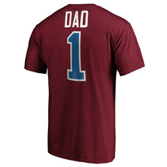 Colorado Avalanche #1 Dad T-Shirt - Burgundy | NHL Clearance