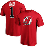 New Jersey Devils #1 Dad T-Shirt - Red | NHL Lifestyle