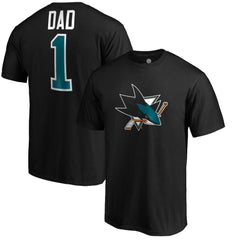 San Jose Sharks #1 Dad T-Shirt - Black | NHL sale