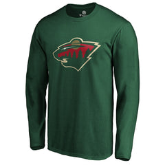 Minnesota Wild #1 Dad Long Sleeve T-Shirt - Green | NHL discount