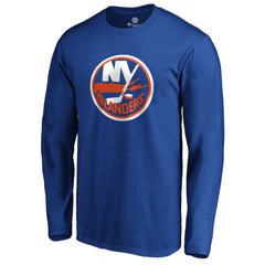 New York Islanders #1 Dad Long Sleeve T-Shirt - Royal | NHL Lifestyle