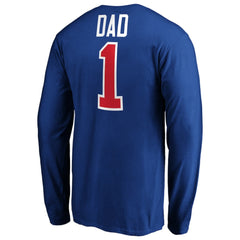 New York Rangers #1 Dad Long Sleeve T-Shirt - Blue | NHL online