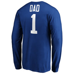 St. Louis Blues #1 Dad Long Sleeve T-Shirt - Blue | NHL Clearance