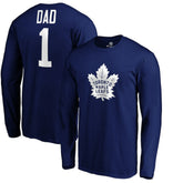 Toronto Maple Leafs #1 Dad Long Sleeve T-Shirt - Blue | NHL online