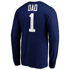 Toronto Maple Leafs #1 Dad Long Sleeve T-Shirt - Blue | NHL online