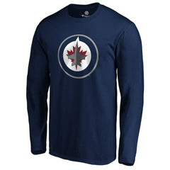 Winnipeg Jets #1 Dad Long Sleeve T-Shirt - Navy | NHL sale