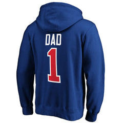 New York Rangers #1 Dad Pullover Hoodie - Blue | NHL Lifestyle