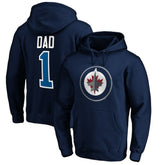 Winnipeg Jets #1 Dad Pullover Hoodie - Navy | NHL on sale