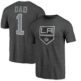 Los Angeles Kings Greatest Dad Tri-Blend T-Shirt - Charcoal | NHL Clearance