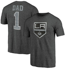 Los Angeles Kings Greatest Dad Tri-Blend T-Shirt - Charcoal | NHL Clearance