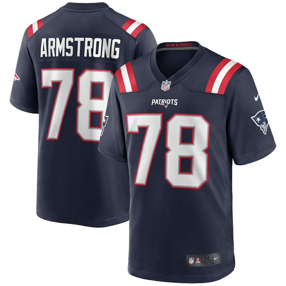 Bruce Armstrong New England Patriots Game Retired Player Jersey - Navy - Nike