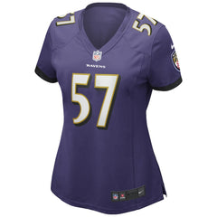 Bart Scott Baltimore Ravens Women's Game Retired Player Jersey - Purple - Nike