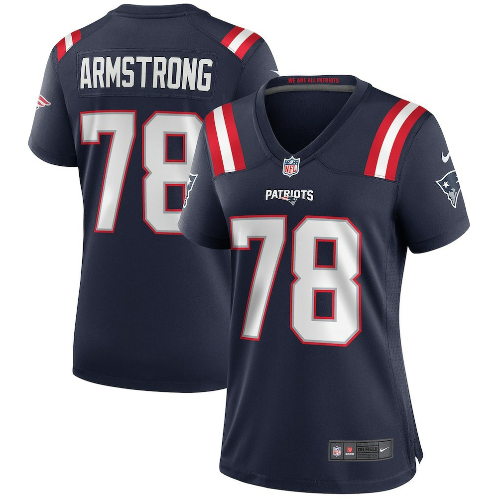 Bruce Armstrong New England Patriots Women's Game Retired Player Jersey - Navy - Nike