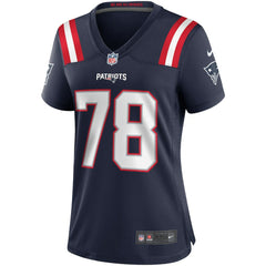 Bruce Armstrong New England Patriots Women's Game Retired Player Jersey - Navy - Nike